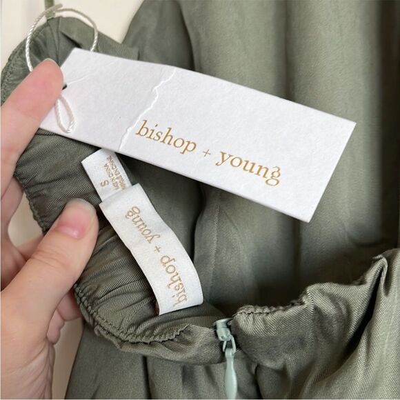 Bishop & Young ▪️NWT▪️ Margot halter jumpsuit ▪️Olive Green ▪️ Small - Picture 5 of 8